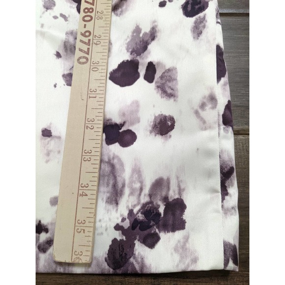 Size 0 new Ann Taylor purple flower floral dress $120 washable - Picture 8 of 11